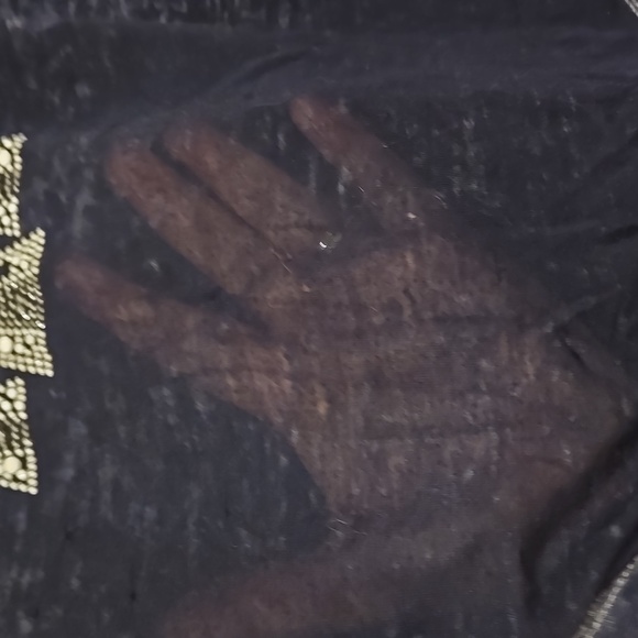 Star Wars Rock & Republic R2D2 Navy Blue Sheer Tissue Top - Medium - Picture 4 of 9